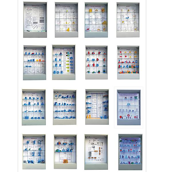 机械制图陈列柜,机械制图示教陈列柜